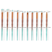Load image into Gallery viewer, 20pc Diamond Make Up Brush Sets - 2 Colour Choices