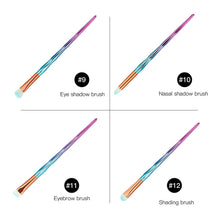 Load image into Gallery viewer, 20pc Diamond Make Up Brush Sets - 2 Colour Choices
