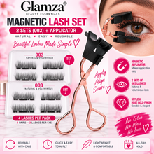 Load image into Gallery viewer, Glamza Magnetic Eyelash Applicator Tweezer in Rose Gold &amp; Optional Magnetic Eyelashes