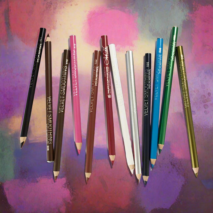 Glamza 12pc Velvet Smoothing Lip & Eyeliner Pencil Set