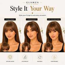 Load image into Gallery viewer, Glamza 'Big Bang' Hair Bangs - Thicker &amp; Fuller - 6 Options