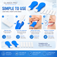 Load image into Gallery viewer, Glamza Pro Nano Teeth Cleaning &amp; Stain Removal Kit – 2 Applicators + 5 Cleaning Strips