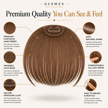 Load image into Gallery viewer, Glamza 'Big Bang' Hair Bangs - Thicker &amp; Fuller - 6 Options