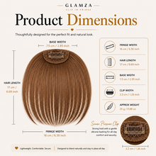 Load image into Gallery viewer, Glamza 'Big Bang' Hair Bangs - Thicker &amp; Fuller - 6 Options