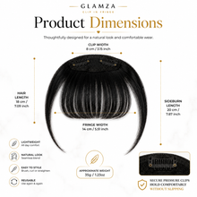Load image into Gallery viewer, Glamza 'Big Bang' Hair Bangs - Thicker &amp; Fuller - 6 Options