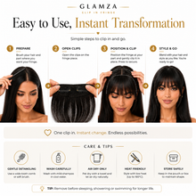 Load image into Gallery viewer, Glamza 'Big Bang' Hair Bangs - Thicker &amp; Fuller - 6 Options