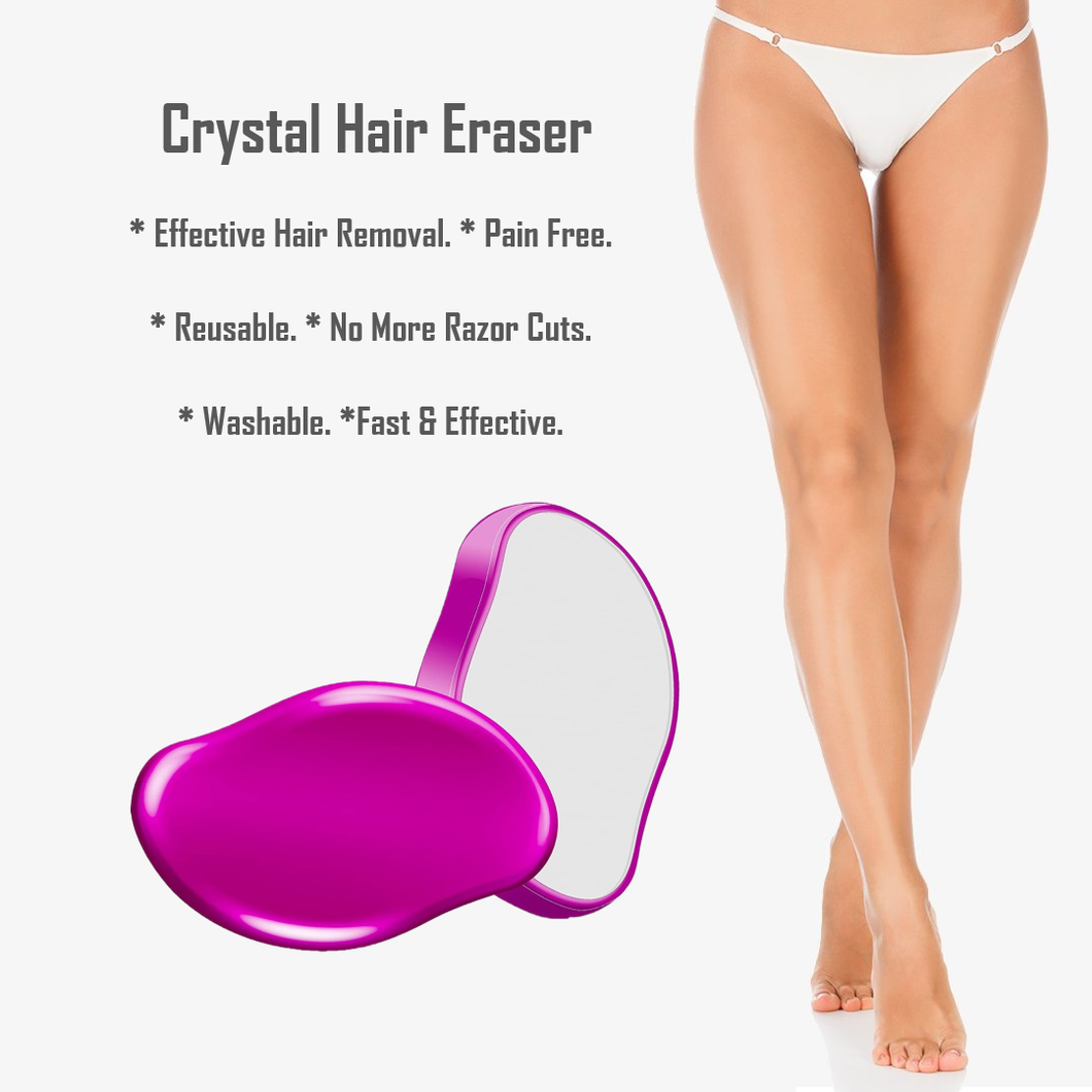 Glamza Crystal 'Hair Eraser' - The Stone Shaped Instant Hair Removal Device - Non Electric Epilator