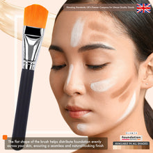 Load image into Gallery viewer, Glamza Classic Flat Foundation Brush