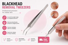 Load image into Gallery viewer, Blackhead Removal Tweezers - Straight – Professional Precision for Clearer Skin &amp; FREE POSTAGE