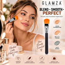 Load image into Gallery viewer, Glamza Classic Flat Foundation Brush – Professional Makeup Brush - Free UK Delivery