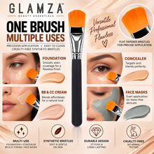 Load image into Gallery viewer, Glamza Classic Flat Foundation Brush – Professional Makeup Brush - Free UK Delivery