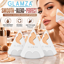 Load image into Gallery viewer, Ultra Smooth Triangle Silicone Make Up Sponges – Free UK Delivery!