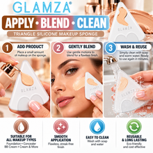Load image into Gallery viewer, Ultra Smooth Triangle Silicone Make Up Sponges – Free UK Delivery!