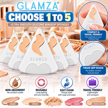 Load image into Gallery viewer, Ultra Smooth Triangle Silicone Make Up Sponges – Free UK Delivery!