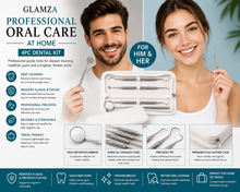 Load image into Gallery viewer, Glamza 4pc Dental Kit with Storage Case
