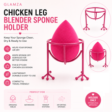 Load image into Gallery viewer, Glamza Beauty Blender Chicken Leg Holder &amp; Sponge Option