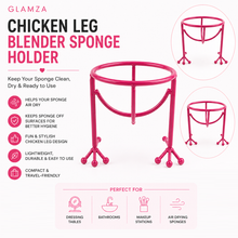 Load image into Gallery viewer, Glamza Beauty Blender Chicken Leg Holder &amp; Sponge Option