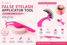Load image into Gallery viewer, Glamza False Eyelash Applicator Tweezer – Precision Made Easy