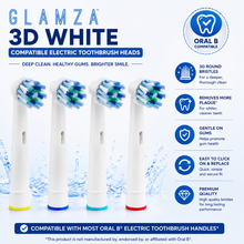 Load image into Gallery viewer, Oral B "Cross Action" Compatible Electric Toothbrush Heads 4 Pack