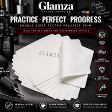 Load image into Gallery viewer, Glamza Double-Sided Tattoo Practice Skin – Synthetic Training Skin