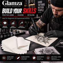 Load image into Gallery viewer, Glamza Double-Sided Tattoo Practice Skin – Synthetic Training Skin