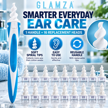Load image into Gallery viewer, Smarty Swab Ear Wax Cleaner with Replacement Spiral Tips – Reusable Ear Cleaning Tool