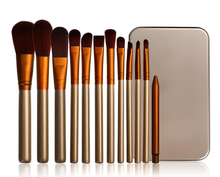 Load image into Gallery viewer, 12pc Brush Set With Metal Storage Case