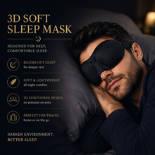 Load image into Gallery viewer, Glamza Padded Sleep Mask – Soft, Comfortable &amp; Lightweight for Better Sleep