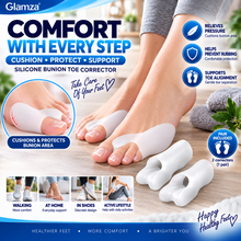 Load image into Gallery viewer, Silicone Bunion Toe Corrector – Soft Gel Bunion Protector &amp; Toe Separator Pair