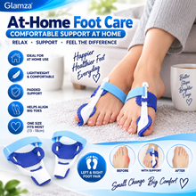 Load image into Gallery viewer, Glamza Bunion Splint Corrector Device Pair – Adjustable Big Toe Alignment Support