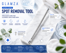 Load image into Gallery viewer, Glamza Double Ended Spot Removal Tool – Precision Blackhead &amp; Pimple Extractor