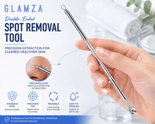 Load image into Gallery viewer, Glamza Double Ended Spot Removal Tool – Precision Blackhead &amp; Pimple Extractor