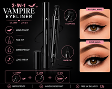 Load image into Gallery viewer, 2-in-1 Vampire Eyeliner Pen &amp; Magic Stamp Seal