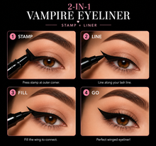 Load image into Gallery viewer, 2-in-1 Vampire Eyeliner Pen &amp; Magic Stamp Seal