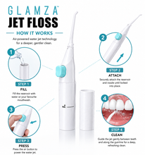 Load image into Gallery viewer, Glamza Power Floss Dental Water Jet – Cordless Air-Powered Oral Irrigator for Braces, Crowns &amp; Implants | No Batteries Required