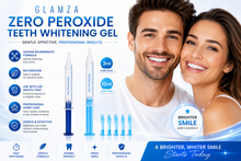 Load image into Gallery viewer, Glamza Teeth Whitening Gel – Non-Peroxide Formula in 3ml or 10ml Sizes – Achieve a Radiant Smile at Home – Free UK Postage