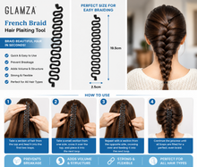 Load image into Gallery viewer, Glamza French Braid Hair Plaiting Tool – Easy Braiding in Seconds | Free UK Delivery