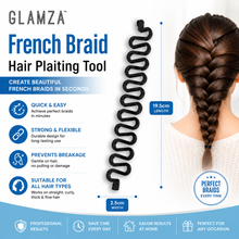 Load image into Gallery viewer, Glamza French Braid Hair Plaiting Tool – Easy Braiding in Seconds | Free UK Delivery