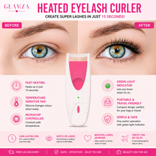 Load image into Gallery viewer, Glamza Heated Eyelash Curler – Fast, Safe &amp; Long-Lasting Lash Curling