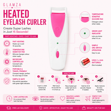 Load image into Gallery viewer, Glamza Heated Eyelash Curler – Fast, Safe &amp; Long-Lasting Lash Curling