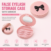 Load image into Gallery viewer, False Eyelash Storage Case with Mirror – Free UK Delivery!&nbsp;