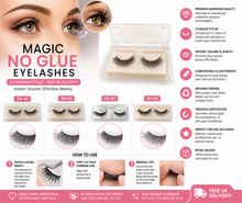 Load image into Gallery viewer, Magic No Glue Eyelashes Collection – 4 Stunning Styles | Reusable Self-Adhesive False Lashes | Free UK Delivery