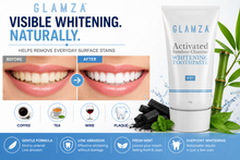Load image into Gallery viewer, Glamza Activated Bamboo Charcoal Whitening Toothpaste in Mint