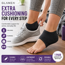 Load image into Gallery viewer, Glamza Shock-Absorbing Heel &amp; Ankle Support Socks – Plantar Fasciitis Foot Wraps