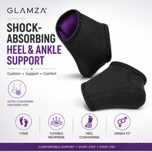 Load image into Gallery viewer, Glamza Shock-Absorbing Heel &amp; Ankle Support Socks – Plantar Fasciitis Foot Wraps