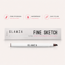 Load image into Gallery viewer, Glamza Fine Sketch Tattoo Fork Liquid Eyebrow Pens - 3 Colours