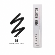 Load image into Gallery viewer, Glamza Fine Sketch Tattoo Fork Liquid Eyebrow Pens - 3 Colours