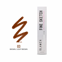 Load image into Gallery viewer, Glamza Fine Sketch Tattoo Fork Liquid Eyebrow Pens - 3 Colours