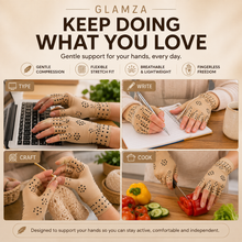 Load image into Gallery viewer, Glamza Magnetic Arthritis Gloves – Fingerless Compression Support Gloves