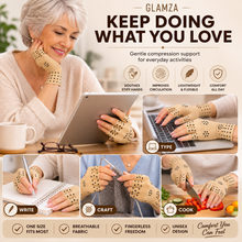 Load image into Gallery viewer, Glamza Magnetic Arthritis Gloves – Fingerless Compression Support Gloves